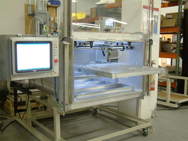 Vacuum Chamber with Robotic Dispensing and Touch Screen Controller